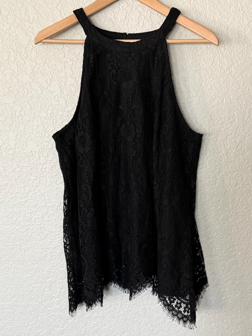 torrid Black Lace High Neck Tank Top shirt blouse